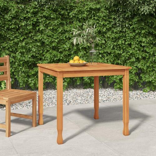 Havebord 85x85x75 cm massivt teaktræ