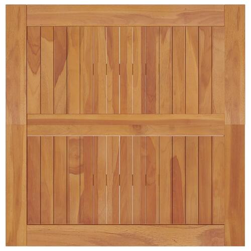 Havebord 85x85x75 cm massivt teaktræ