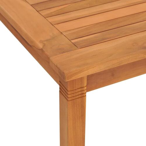 Havebord 85x85x75 cm massivt teaktræ