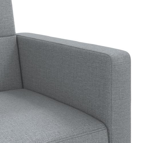 Sovesofa med hynder stof lysegrå