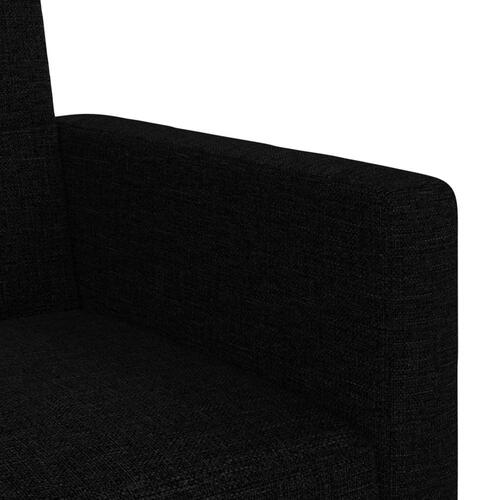 Sovesofa med hynder stof sort