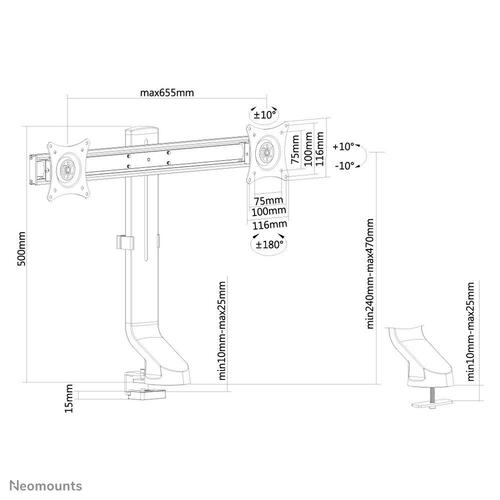 Skærmholder Neomounts FPMA-D860DBLACK