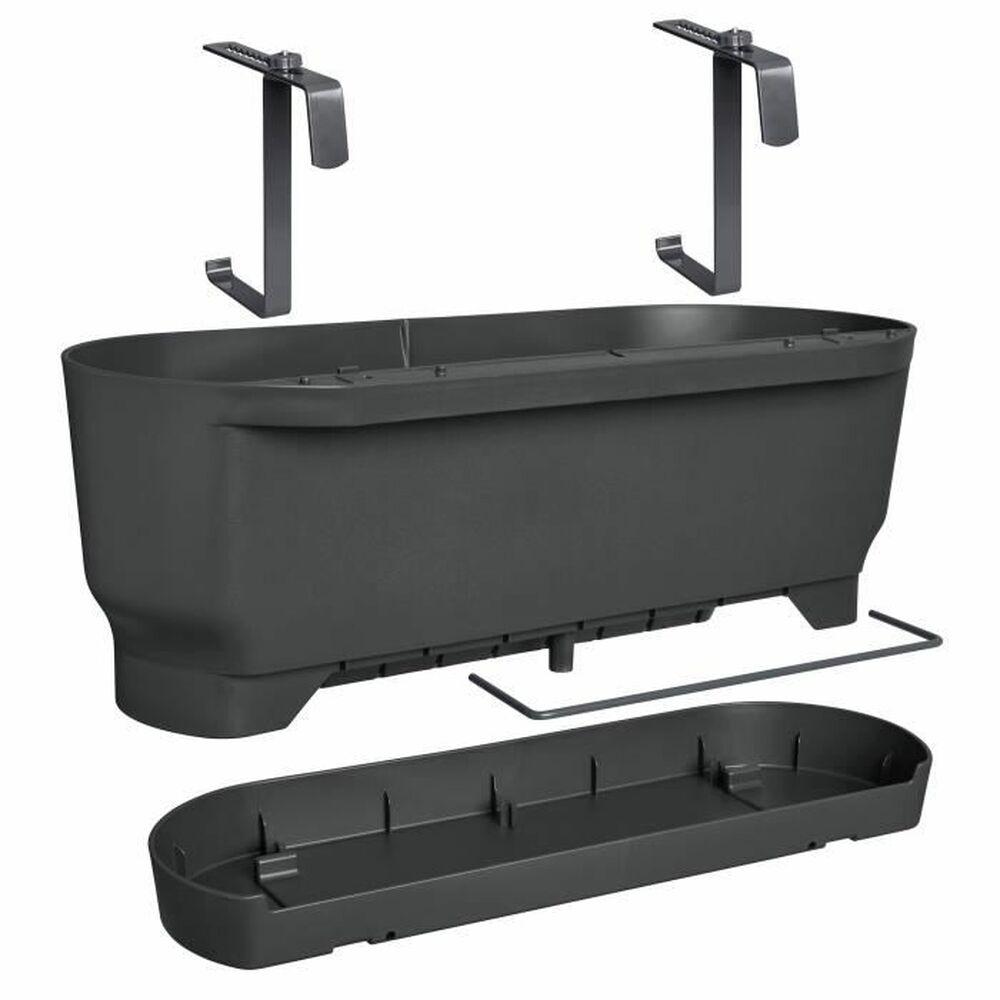 Altankasse Elho Greenville - sort, 21,2 × 52 × 19,4 cm