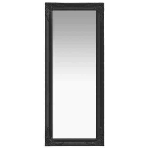Vægspejl 50x120 cm barokstil sort