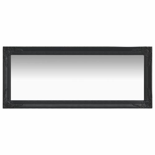 Vægspejl 50x120 cm barokstil sort