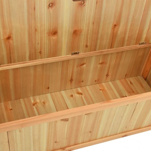 Opbevaringsbænk med ryglæn 107×45×75,5 cm - massivt fyrretræ