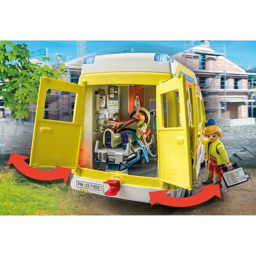 Playset Playmobil 71202 City Life Ambulance 67 Dele
