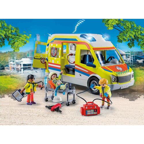 Playset Playmobil 71202 City Life Ambulance 67 Dele