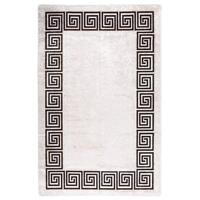 Gulvtæppe 80x150 cm skridsikkert og vaskbart lys beige