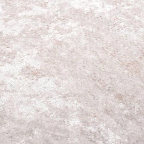 Gulvtæppe 80x150 cm skridsikkert og vaskbart lys beige