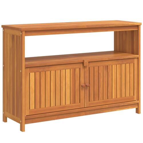Konsolbord til haven 110x35x75 cm massivt akacietræ