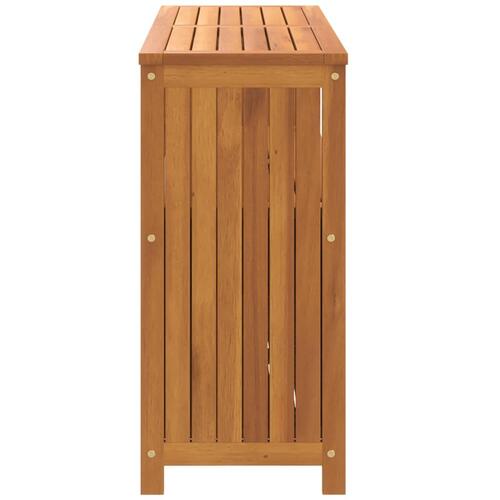 Konsolbord til haven 110x35x75 cm massivt akacietræ