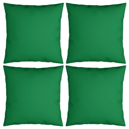 Pyntepuder 4 stk. 50x50 cm stof grøn