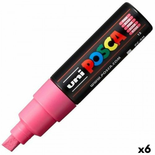 Markør POSCA PC-8K pink - 6 stk.