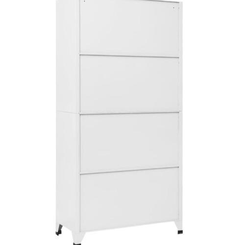 Lockerskab med 9 rum 90x45x180 cm grå