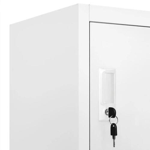 Lockerskab med 9 rum 90x45x180 cm grå