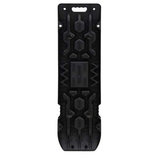 Frikørselsplader 2 stk. 107x31x7 cm nylon sort