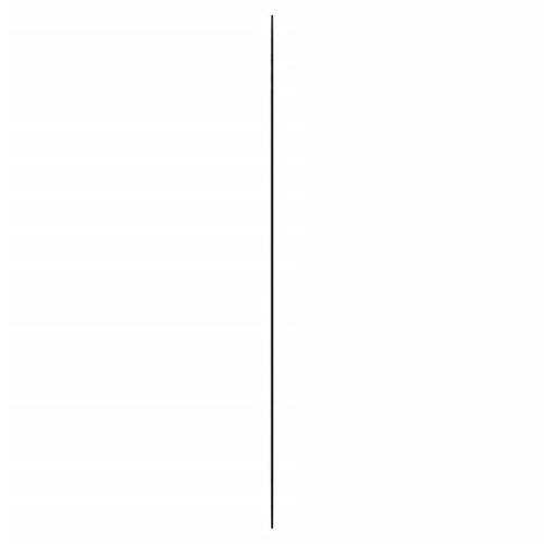 Vægspejl 45x100 cm ovalt glas