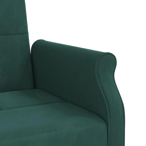 Sovesofa med hynder velour mørkegrøn
