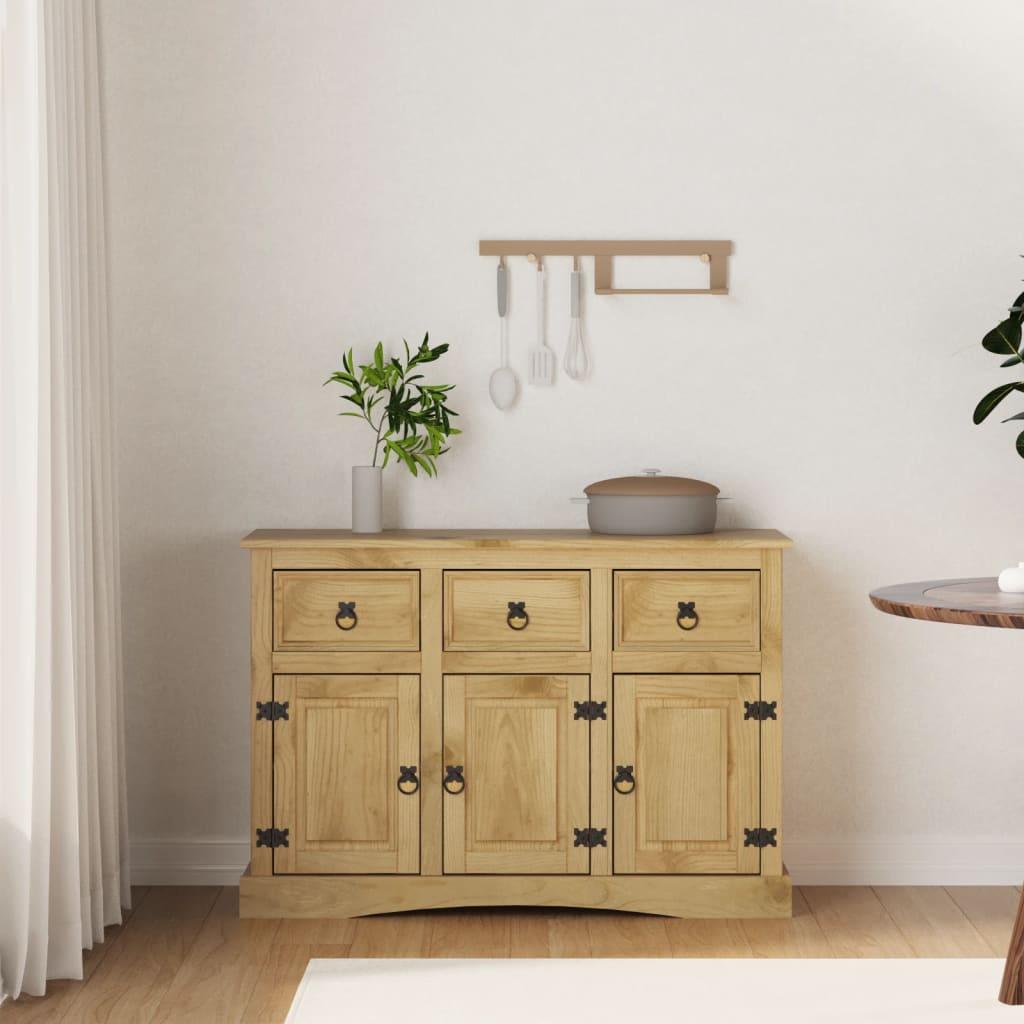 Skænk Corona 115x43x79,5 cm massivt mexicansk fyrretræ