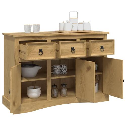 Skænk Corona 115x43x79,5 cm massivt mexicansk fyrretræ