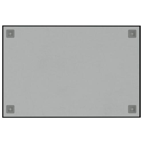 Væghængt magnettavle 60x40 cm hærdet glas sort