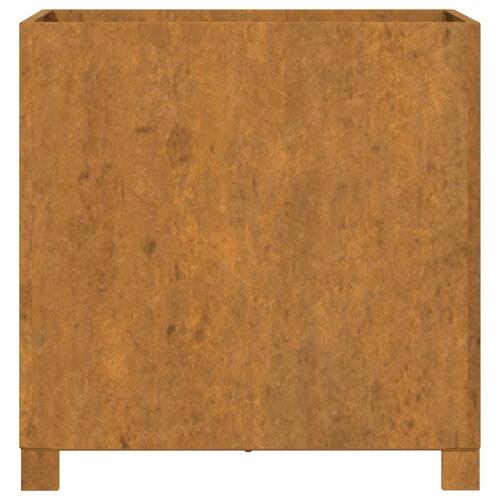 Plantekasser med ben 2 stk. 49x47x50 cm cortenstål rustfarvet