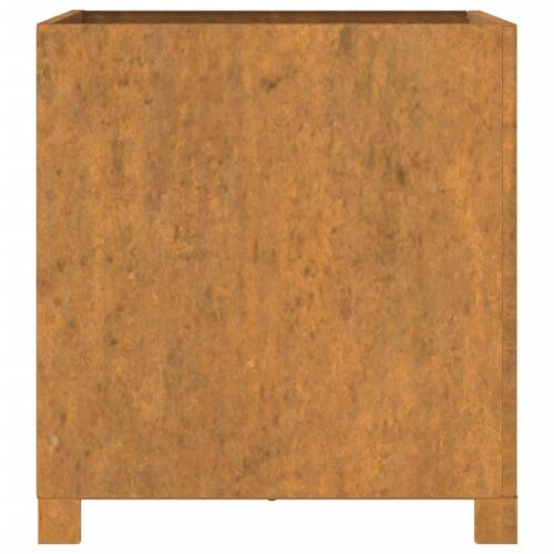 Plantekasser med ben 2 stk. 49x47x50 cm cortenstål rustfarvet