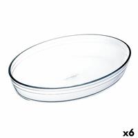 Ovn Fad Ô Cuisine Ocuisine Vidrio Gennemsigtig Glas Oval 26,2 x 17,9 x 6,2 cm (6 enheder)