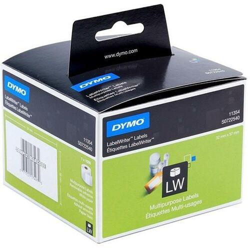 Printer labels Dymo Hvid Sort 32 x 57 mm 1000 Dele (6 enheder)