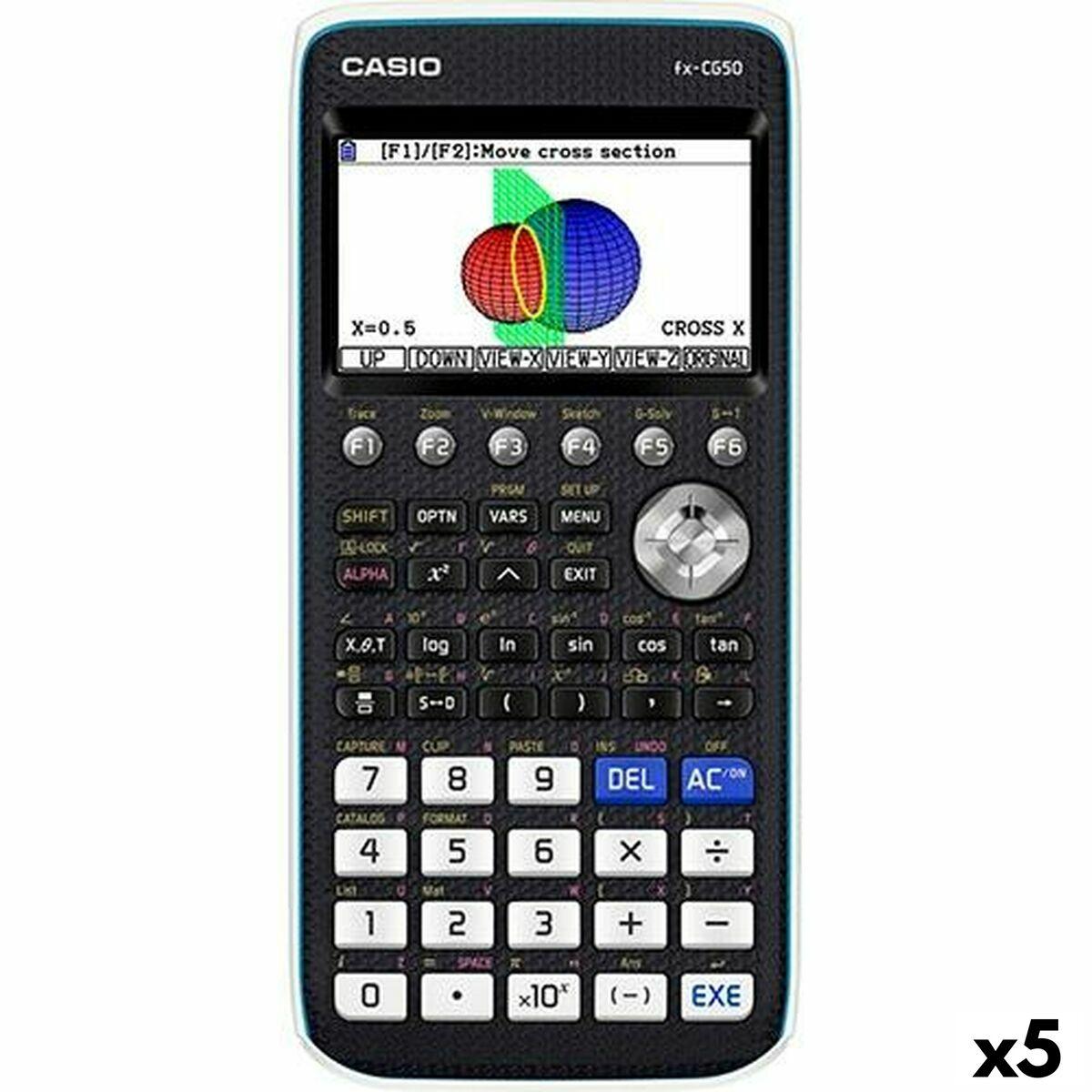 Grafregner Casio FX-CG50 18,6 x 8,9 x 18,85 cm Sort (5 enheder)