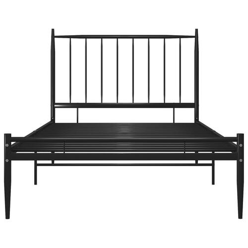 Sengestel 90 x 200 cm metal sort