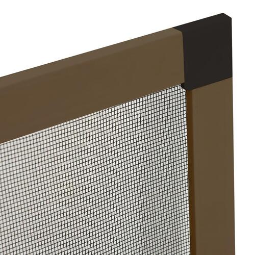 Insektnet til vinduer 80x100 cm brun