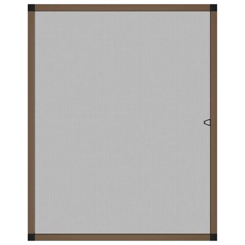 Insektnet til vinduer 100x120 cm brun