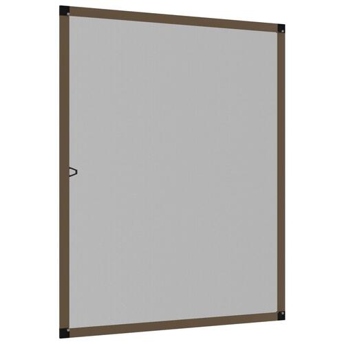 Insektnet til vinduer 100x120 cm brun