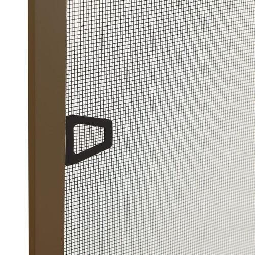 Insektnet til vinduer 100x120 cm brun