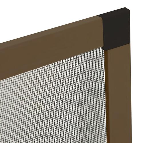 Insektnet til vinduer 100x120 cm brun