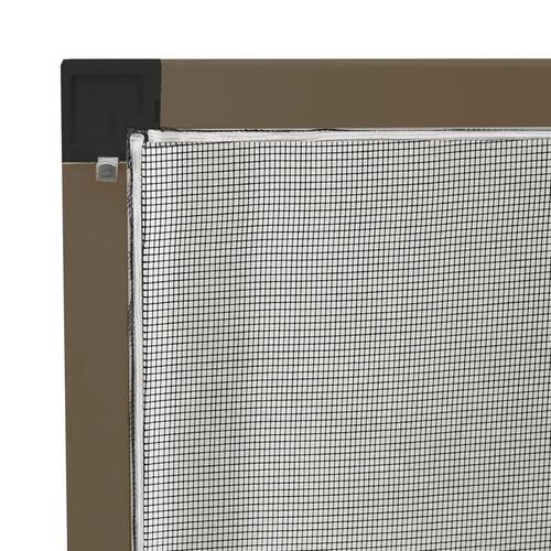 Insektnet til vinduer 100x120 cm brun