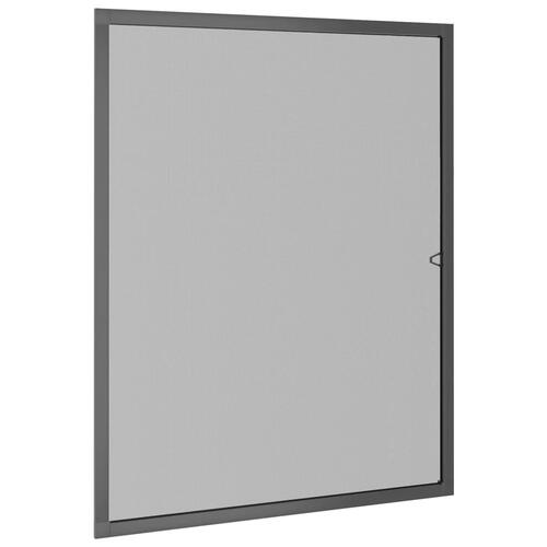 Insektnet til vinduer 100x120 cm antracitgrå