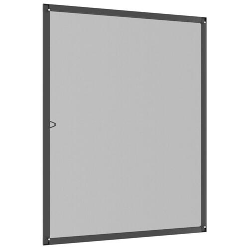 Insektnet til vinduer 100x120 cm antracitgrå