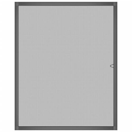 Insektnet til vinduer 80x100 cm antracitgrå