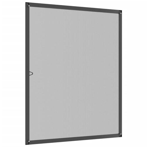 Insektnet til vinduer 80x100 cm antracitgrå