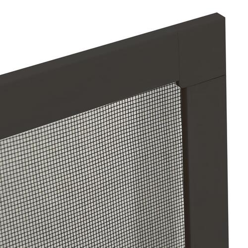 Insektnet til vinduer 90x120 cm antracitgrå
