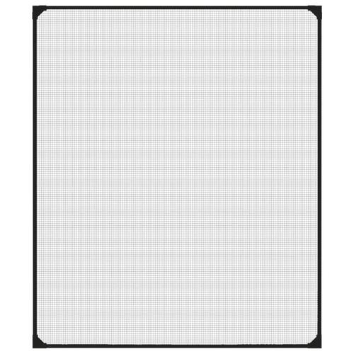 Magnetisk insektnet til vinduer 100x120 cm antracitgrå
