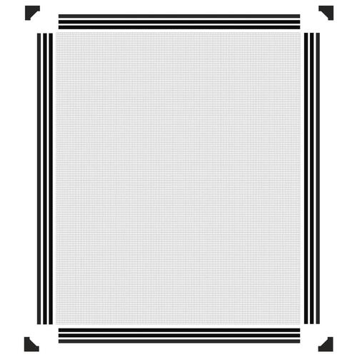 Magnetisk insektnet til vinduer 100x120 cm antracitgrå
