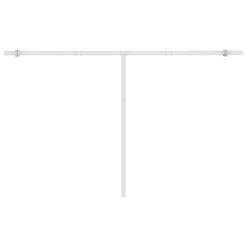 Markise m. LED + vindsensor 400x350 cm automatisk orange/brun