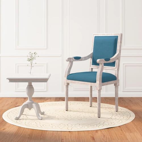 Lænestol 54x59x99 cm velour Blå