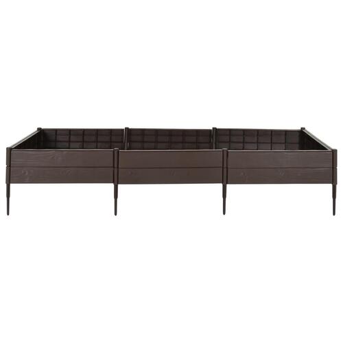 Højbed 120x120x20 cm polypropylen