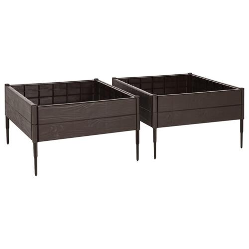 Højbed 120x120x20 cm polypropylen