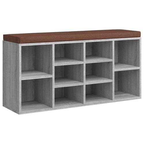 Skoreol 103x30x48 cm konstrueret træ grå sonoma-eg